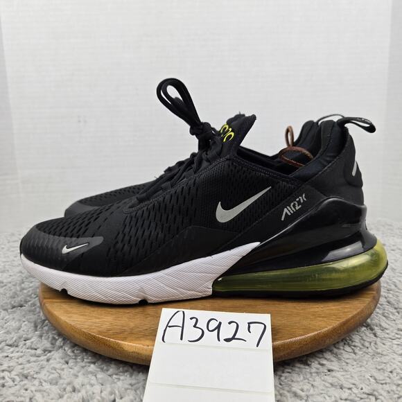 Nike Men 14 Air Max 270 Black Opti Yellow Casual Daily Gym Sneaker FN8006-001 - Picture 1 of 12